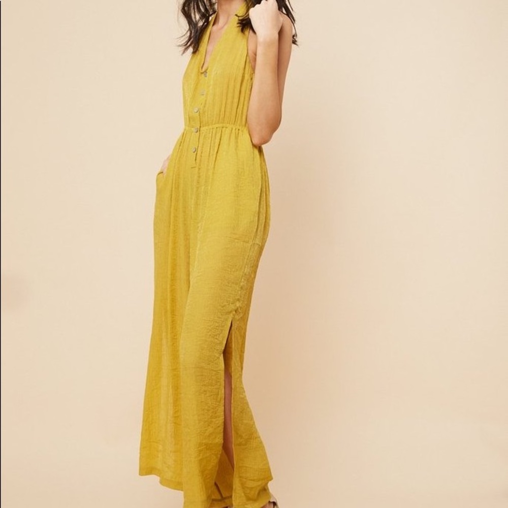 NWT Mustard Jumpsuit